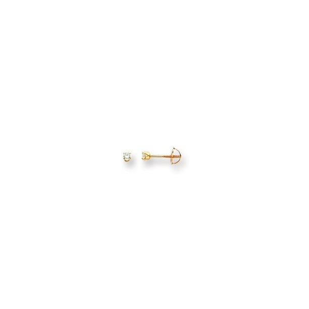 14k 2.25mm CZ stud earrings 14k 2.25mm CZ stud earrings